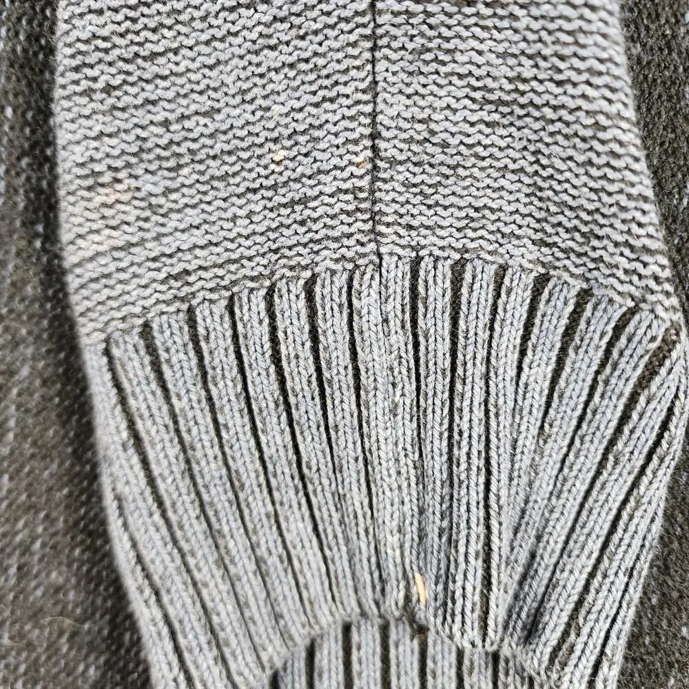 Urban Pipeline Men's Striped Knit Hoodie XL Gray Black Casual
